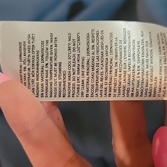 Marimekko Talvehtia Utuinen Midi Dress Blue/Black Size 36/US 6 NWT - Picture 9 of 10